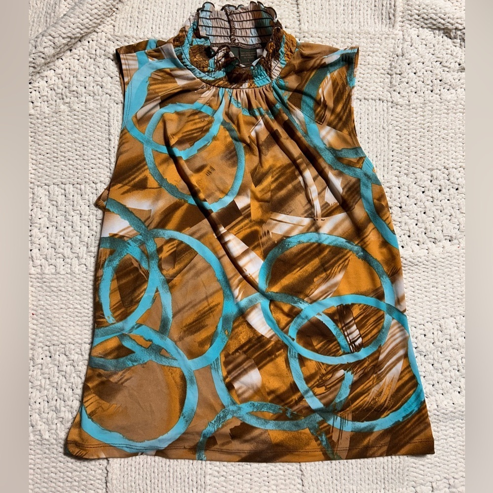 Y2K Serenade Mock Neck Tank Top